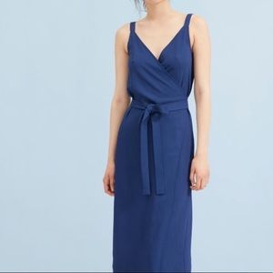 Everlane Japanese Go Weave Wrap Dress